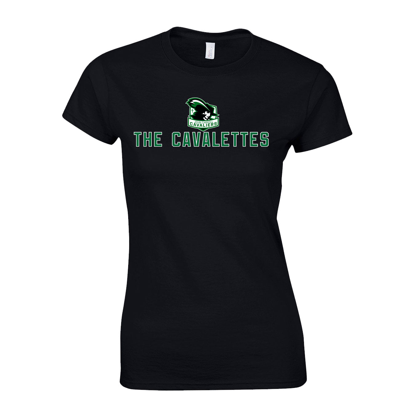 Women's Semi-Fitted Classic T-Shirt  - Black - Logo Sport Name