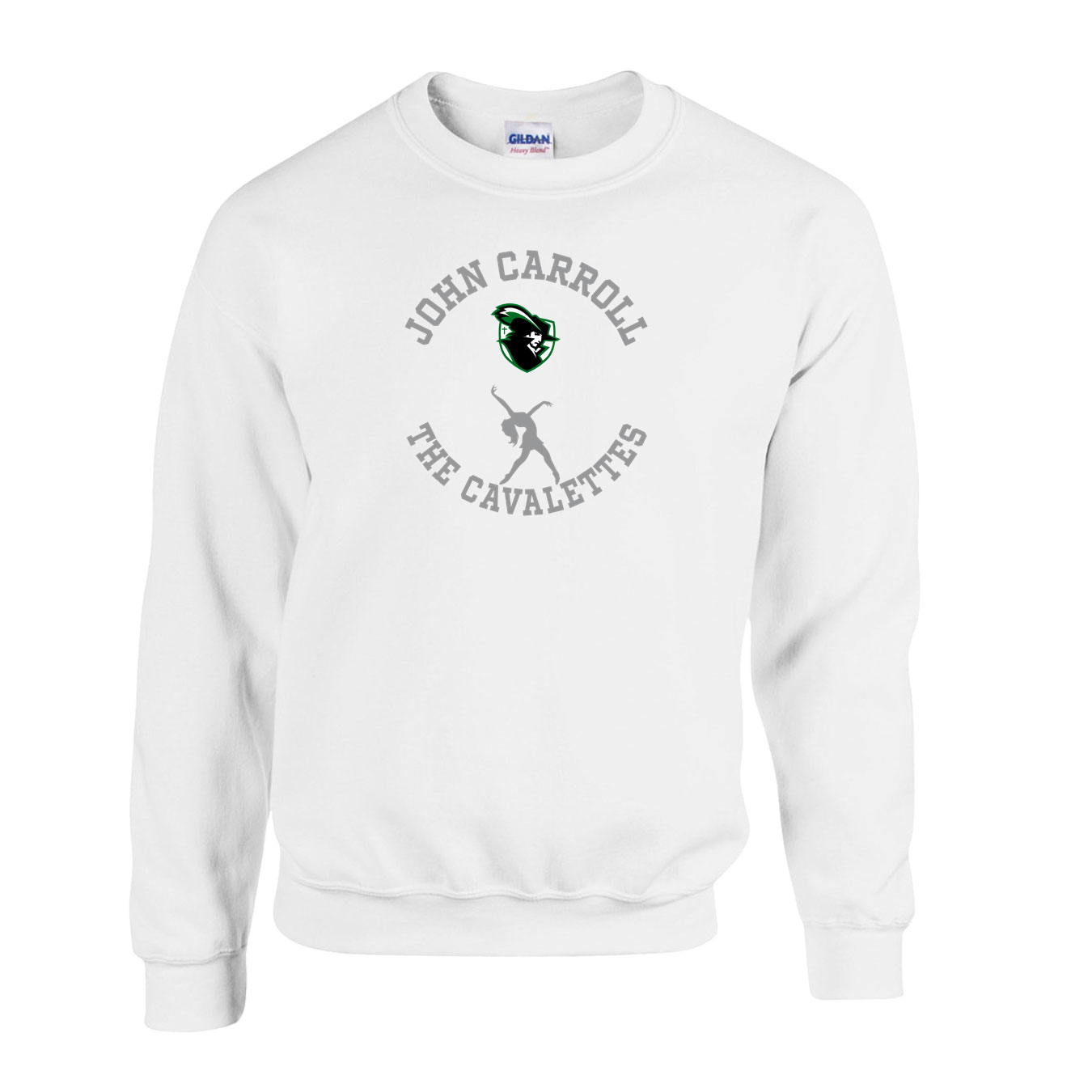 Fleece Crewneck - White - Sport Circle