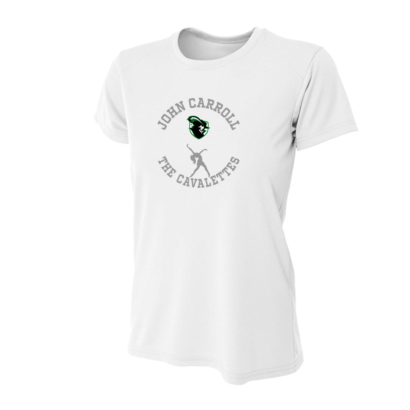 Women's Tight Fit Performance T-Shirt - White - Sport Circle