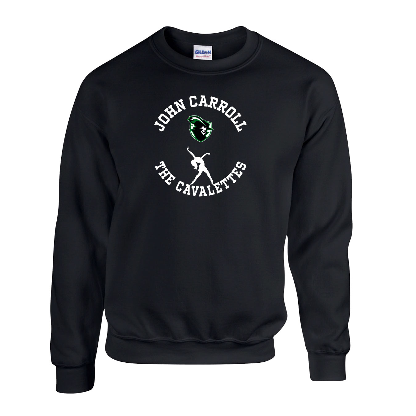 Fleece Crewneck - Black - Sport Circle