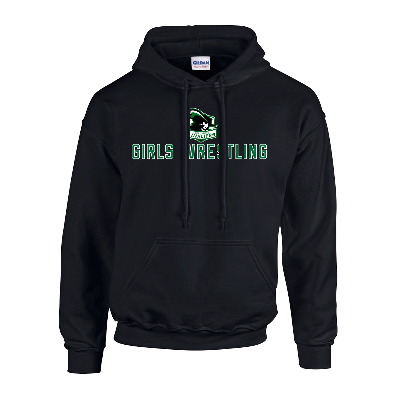 Fleece Hoodie - Black - Logo Sport Name