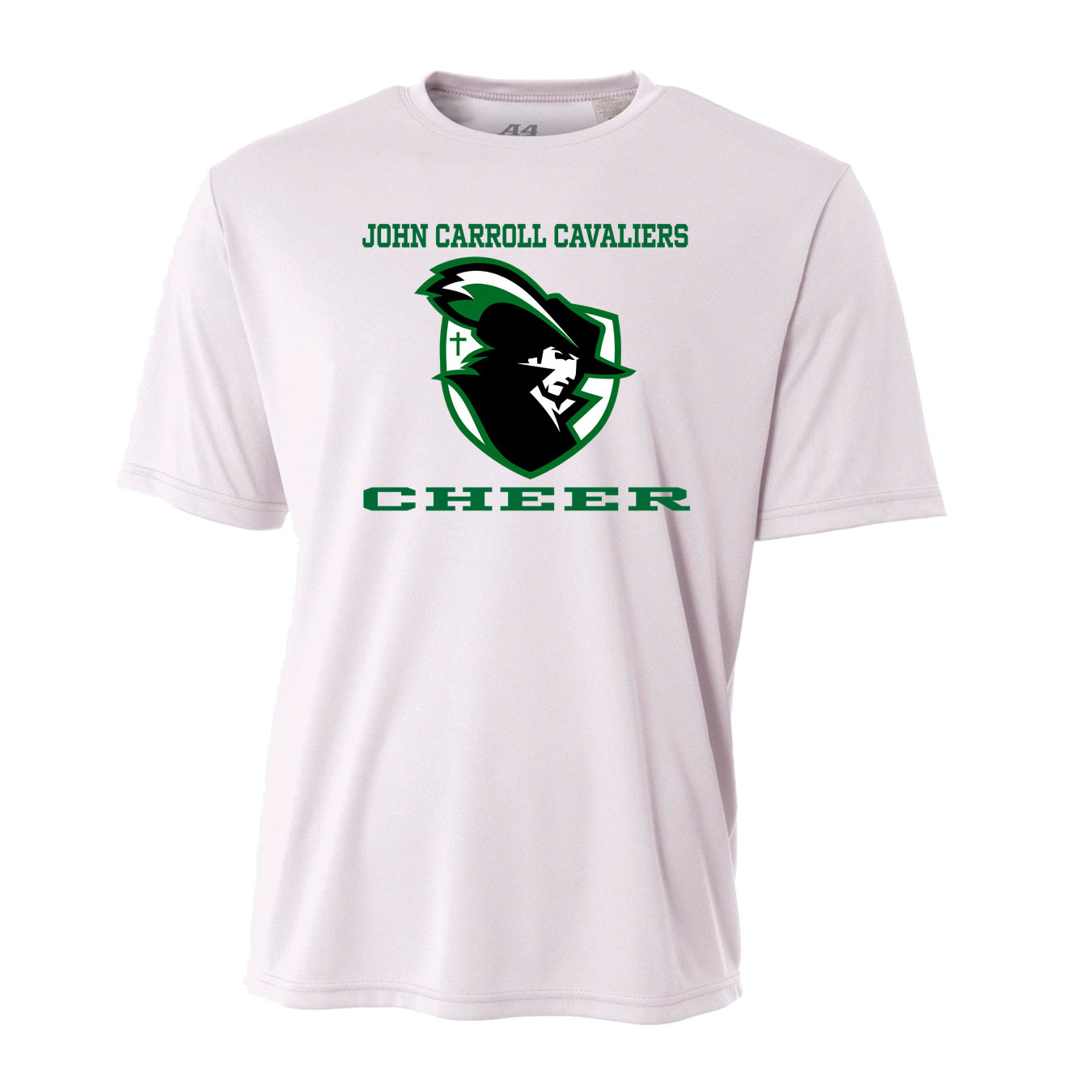 Youth Performance T-Shirt - White - Logo Text Drop