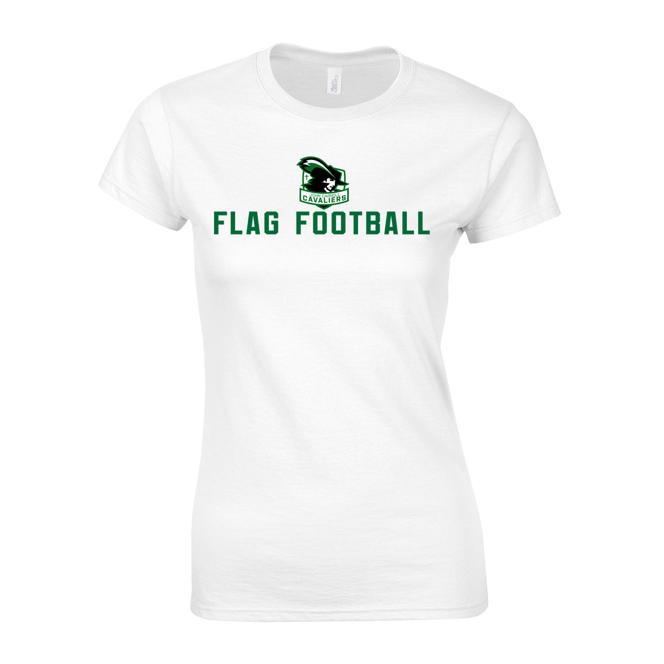 Women's Semi-Fitted Classic T-Shirt - White - Logo Sport Name