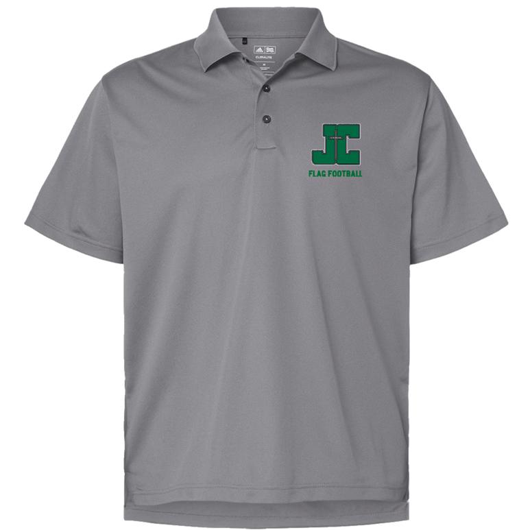 Men's Adidas Polo - Zone/ Black - Embroidery Text Drop