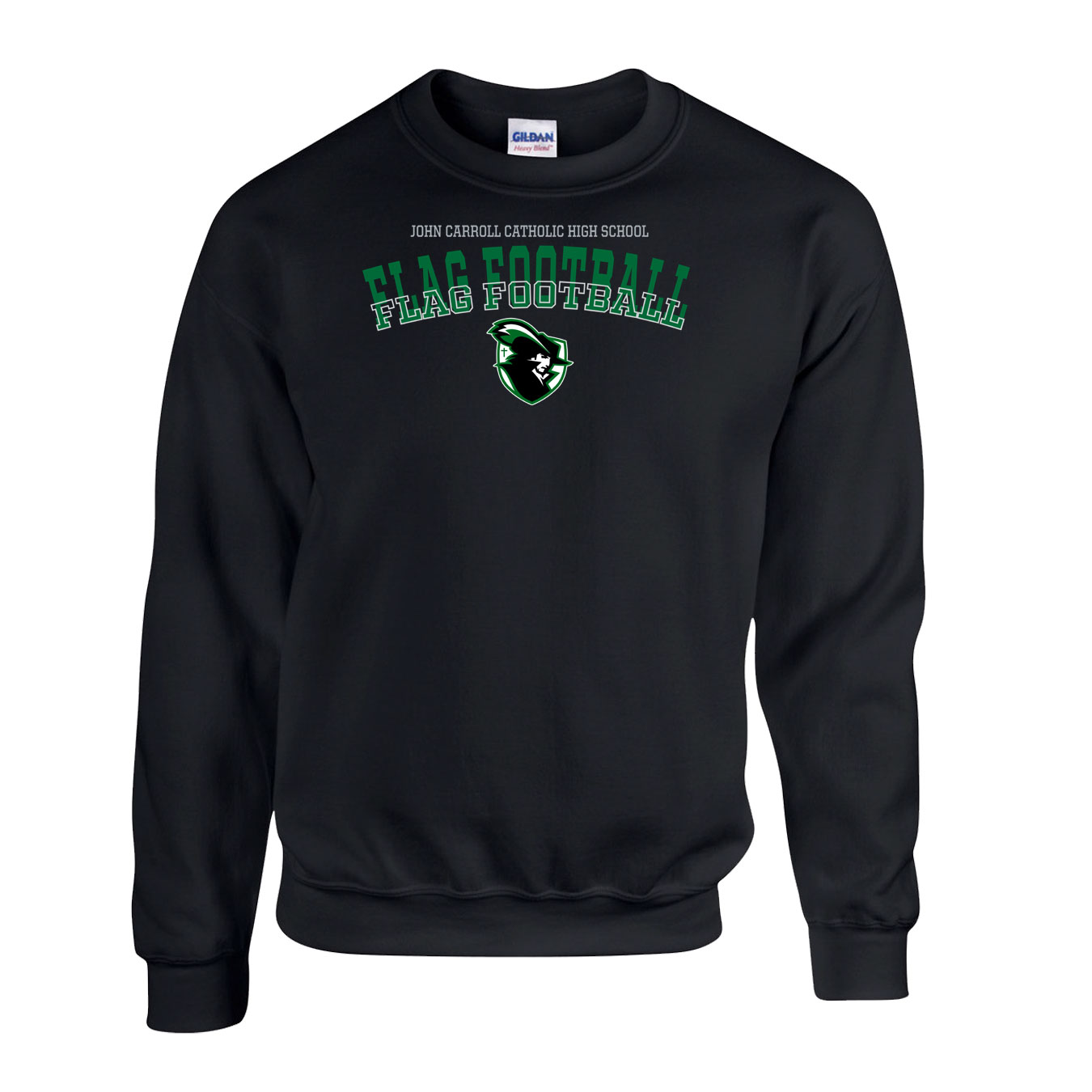 Fleece Crewneck - Black - Sport Arch