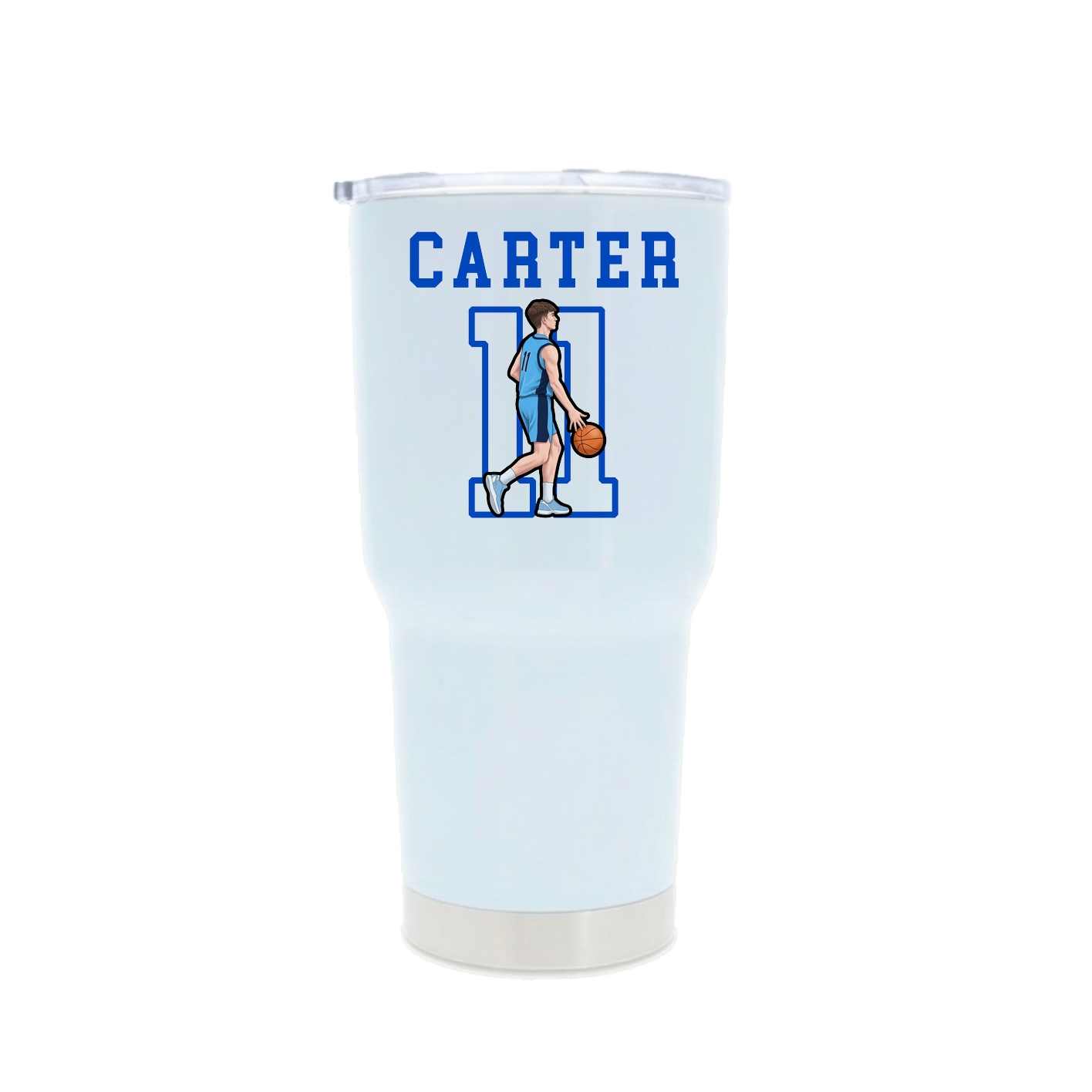 30oz Stainless Steel Tumbler — Shirsey in White