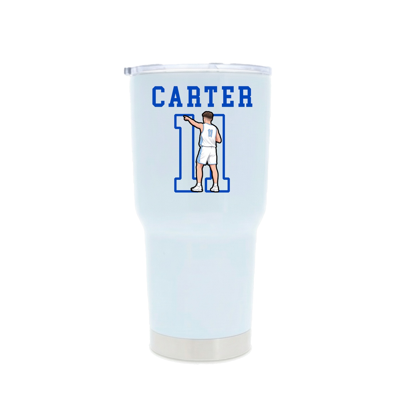 30oz Stainless Steel Tumbler — Shirsey in White