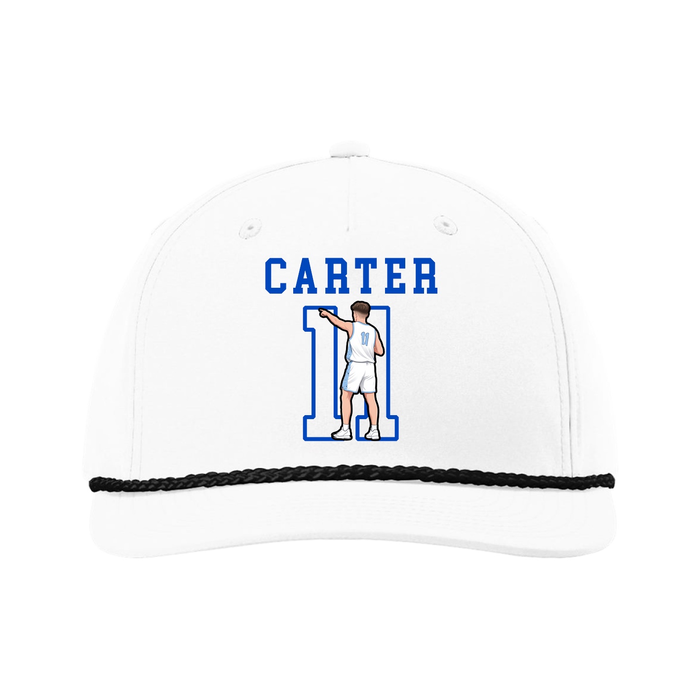 Five-Panel Classic Rope Cap — Shirsey in White