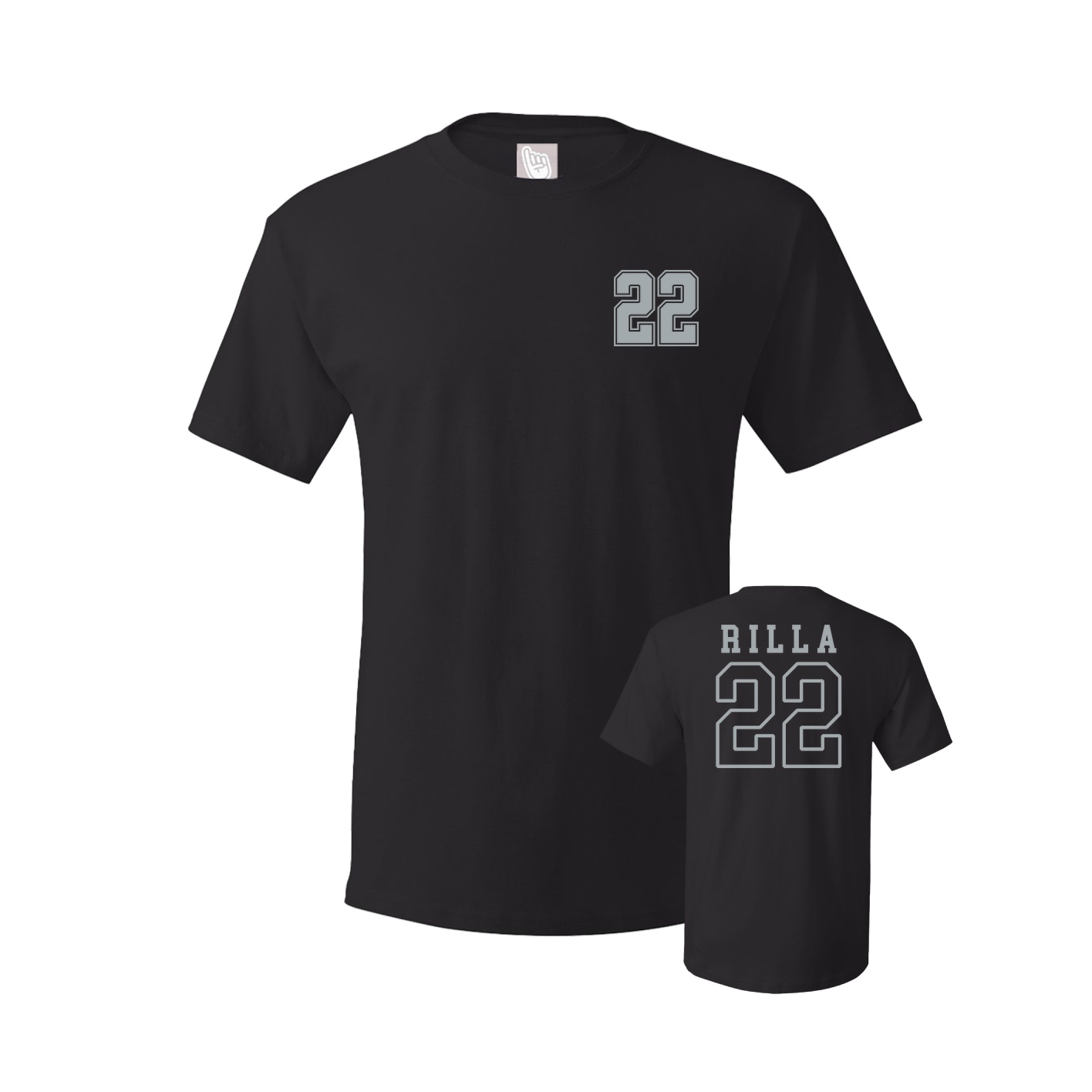 Youth Tee — Chest Back in Black