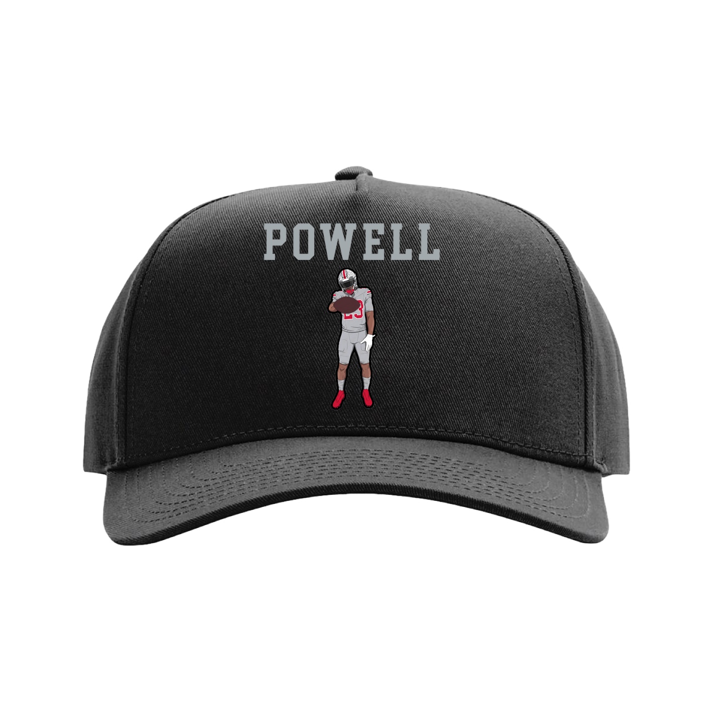 Full Fabric Five-Panel Champ Cap — Shirsey in Black