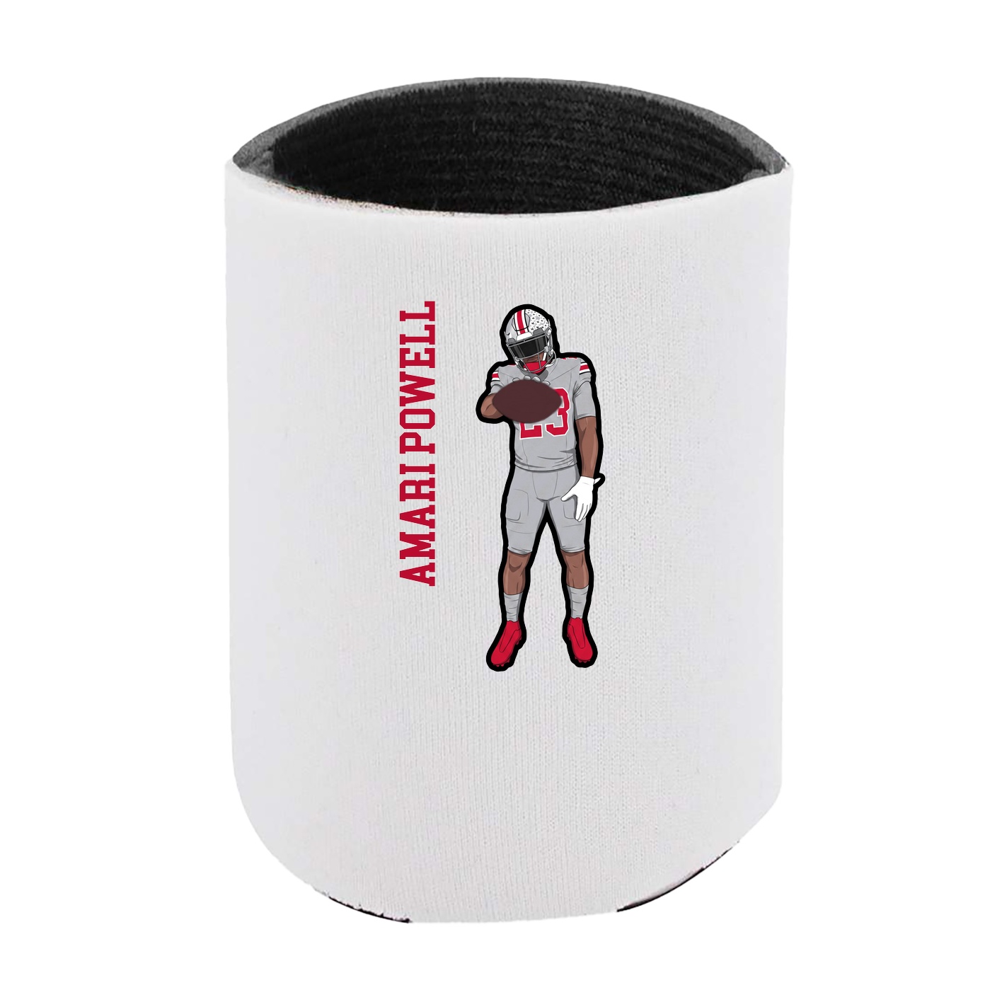 Can Holder — Name Vertical in White