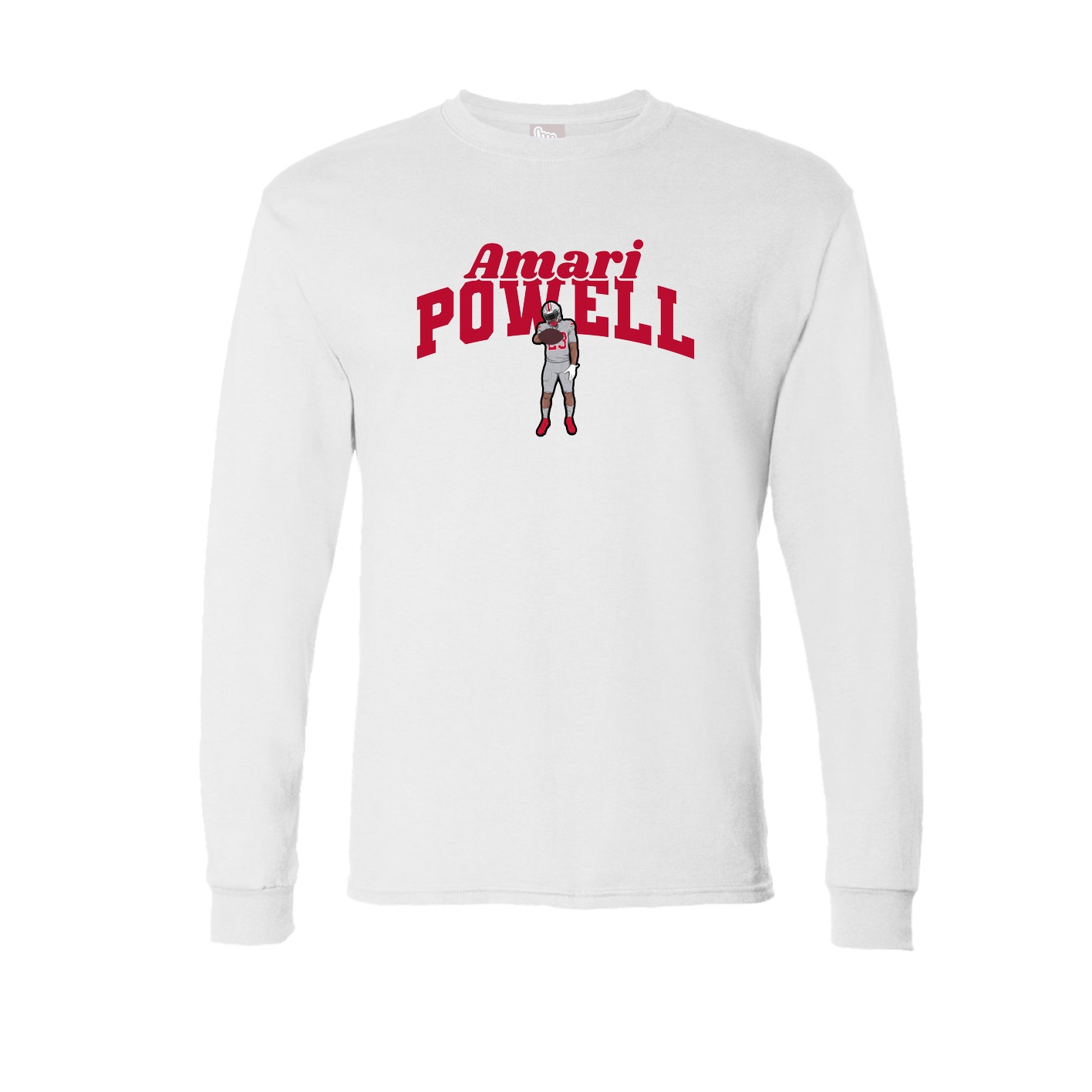 Long Sleeve Tee — Signature Arch in White