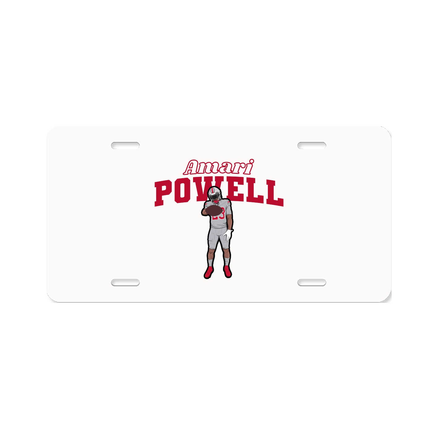 License Plate — Name Arch in Classic