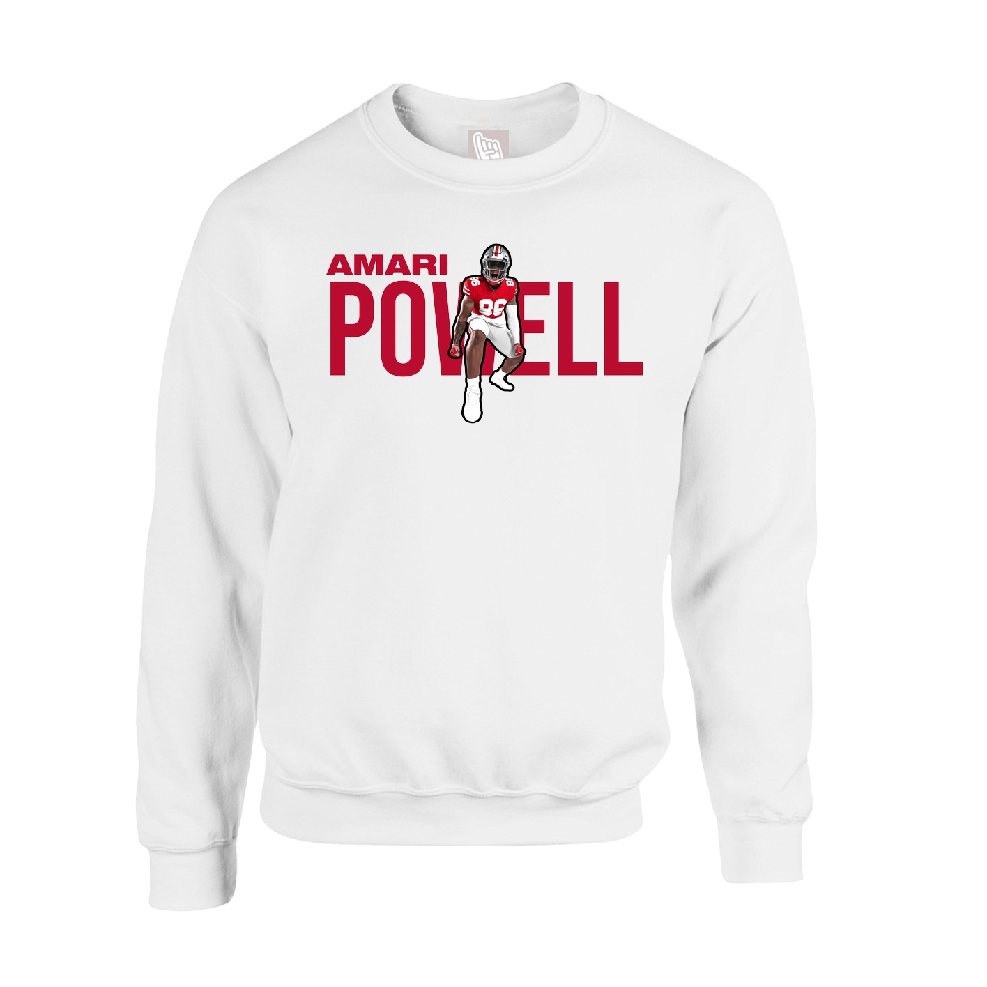 Fleece Crew — Player Name in White