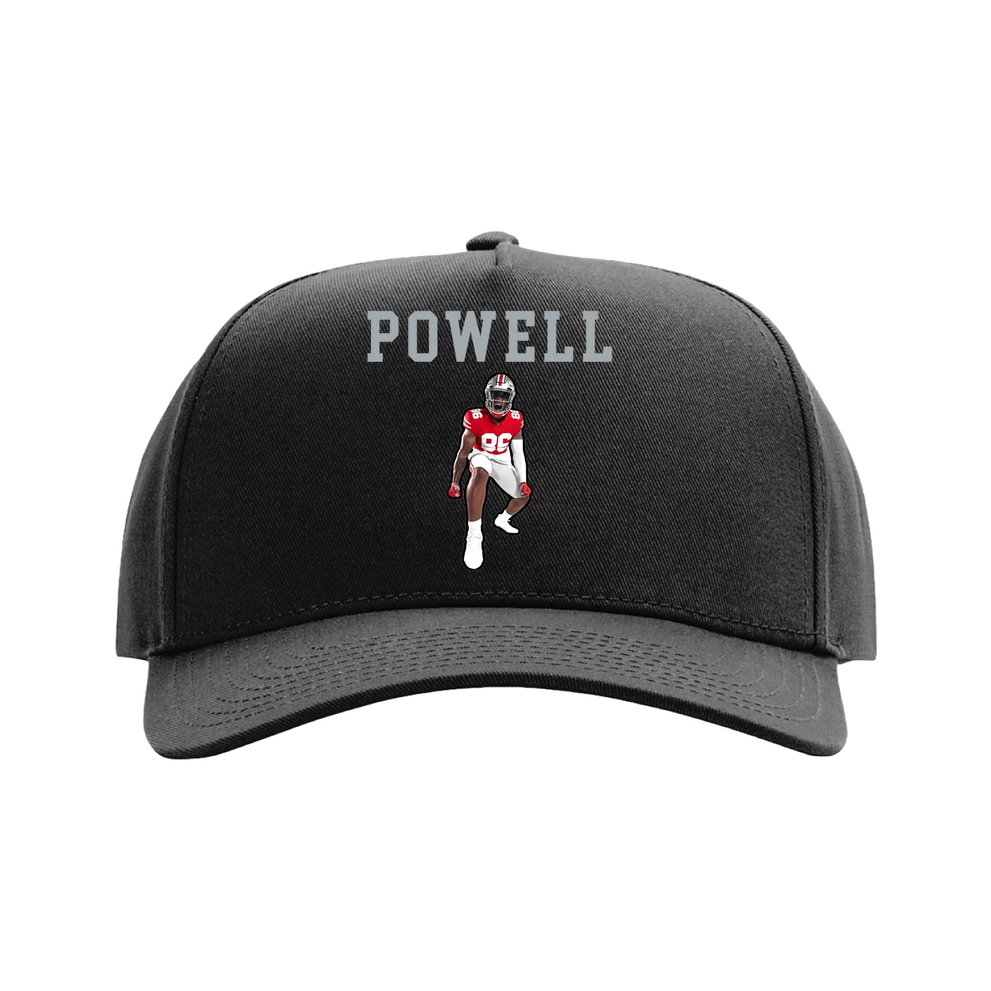 Full Fabric Five-Panel Champ Cap — Shirsey in Black