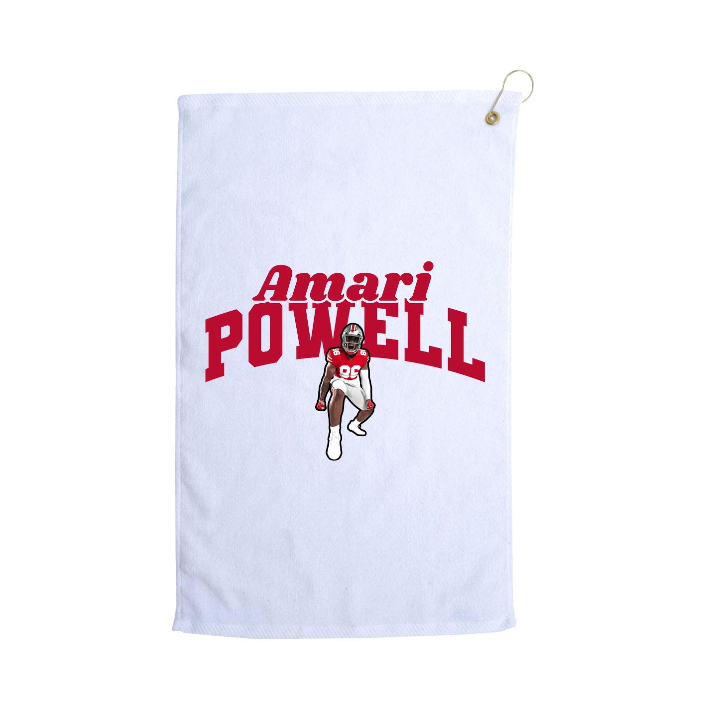 Golf Towel — Signature Arch in White
