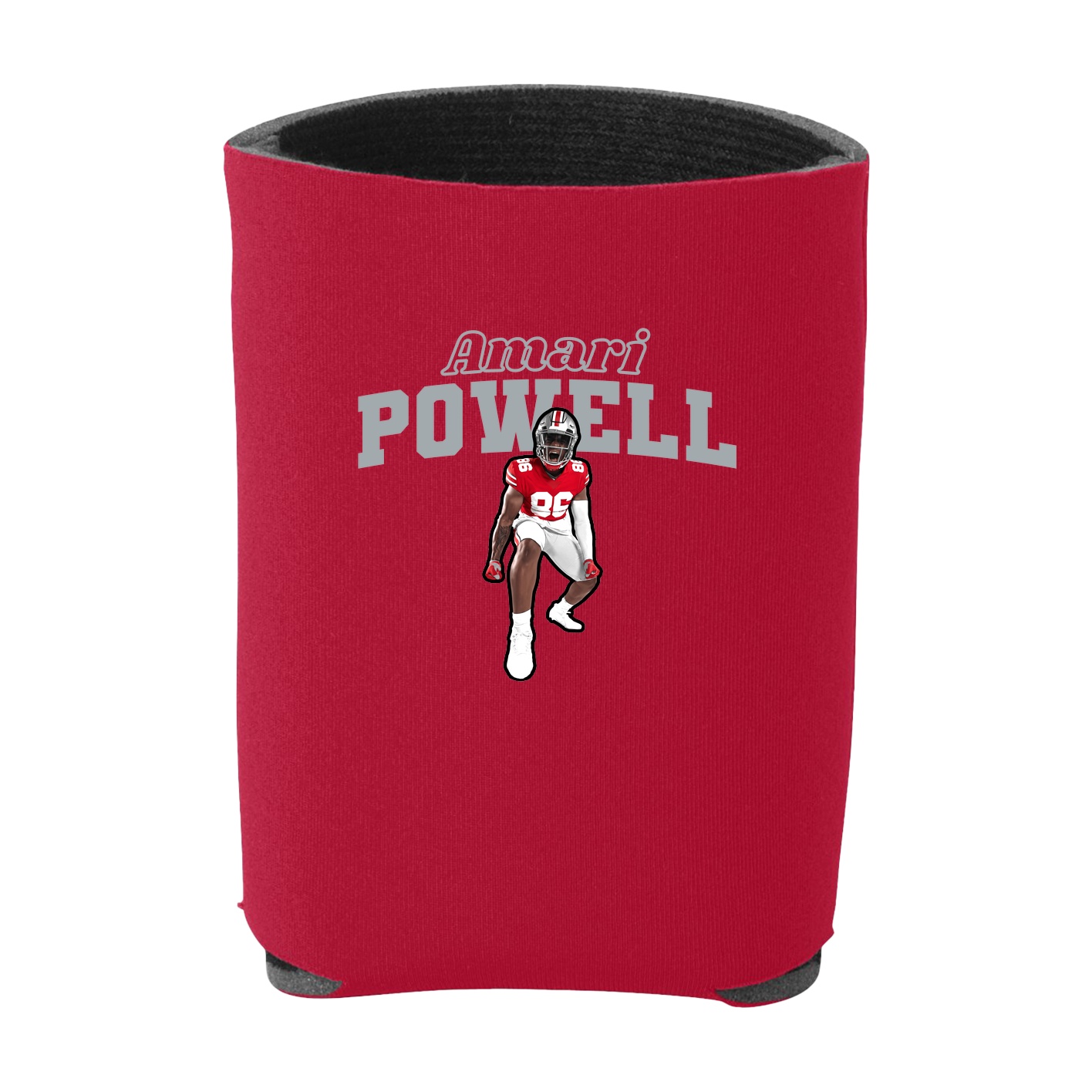 Can Holder — Name Arch in Red