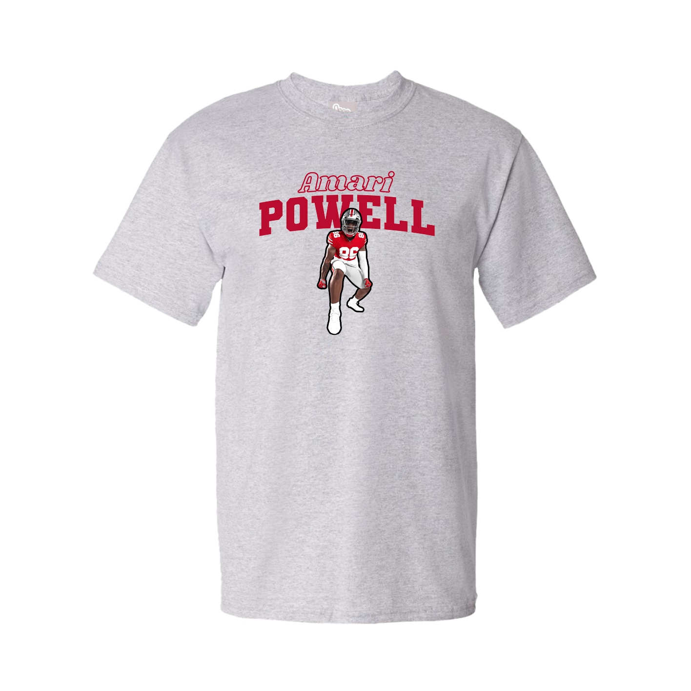 Youth Tee — Name Arch in Grey