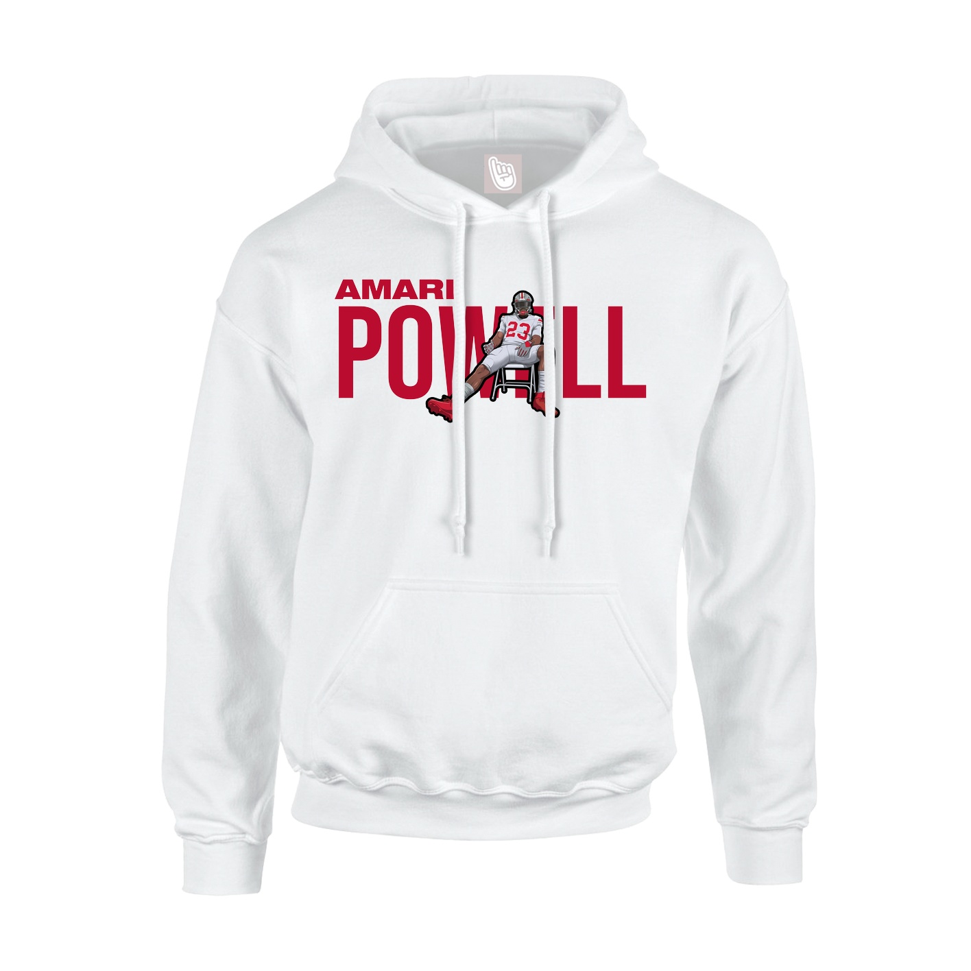 Hoodie — Player Name in White