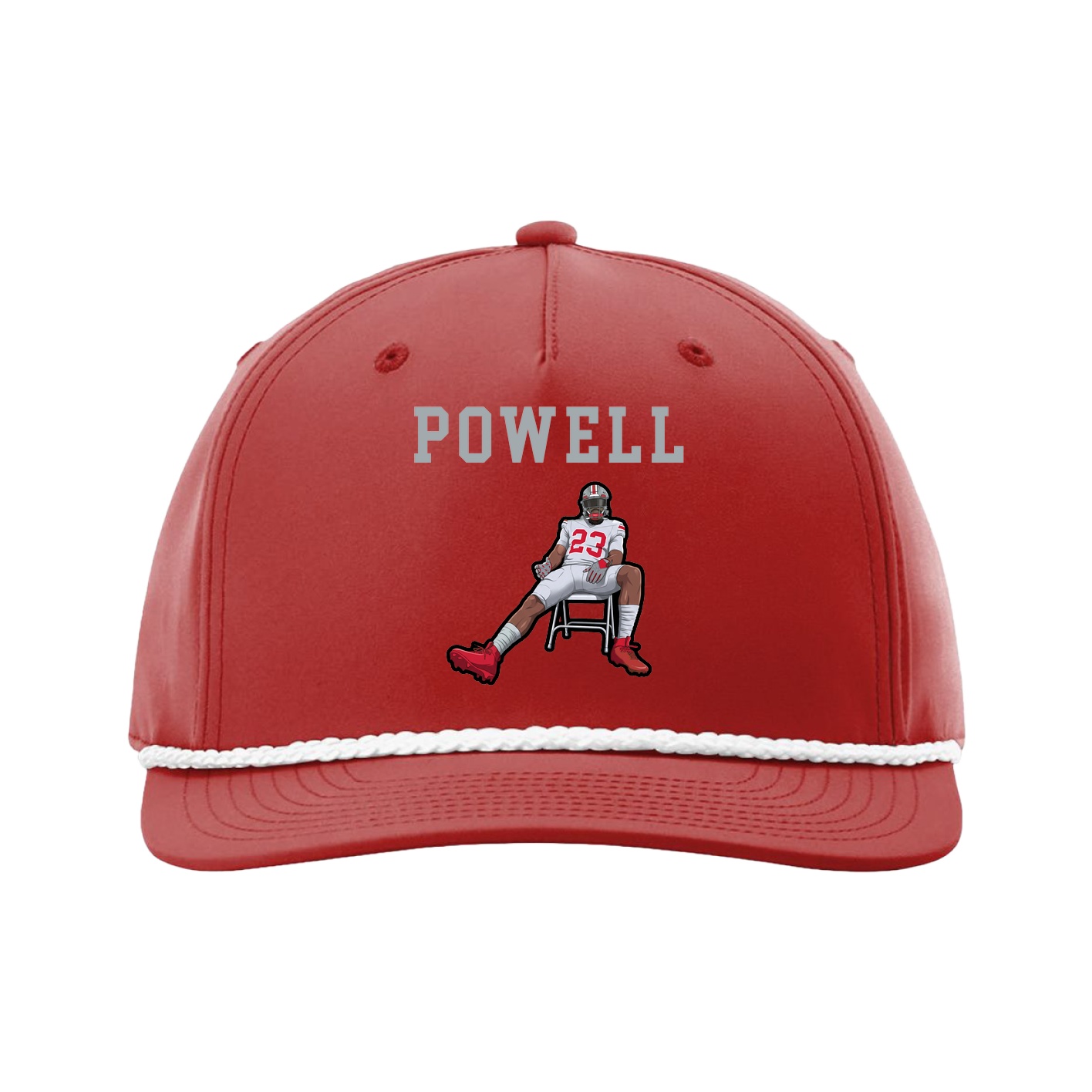 Five-Panel Classic Rope Cap — Shirsey in Red