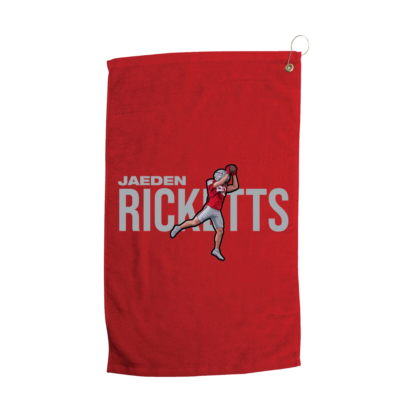 Golf Towel — Player Name in Red