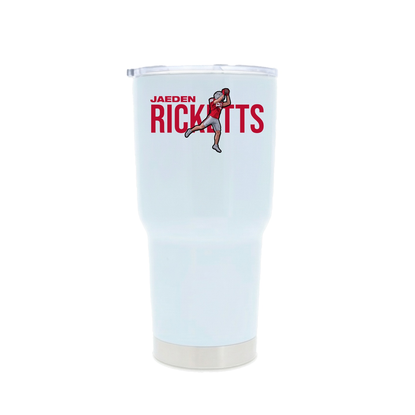 30oz Stainless Steel Tumbler — Player Name in White