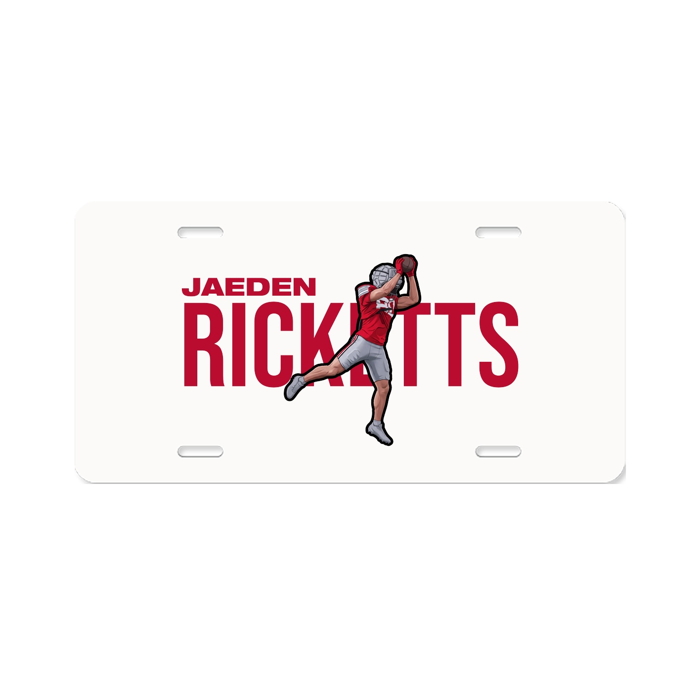 License Plate — Player Name in Classic