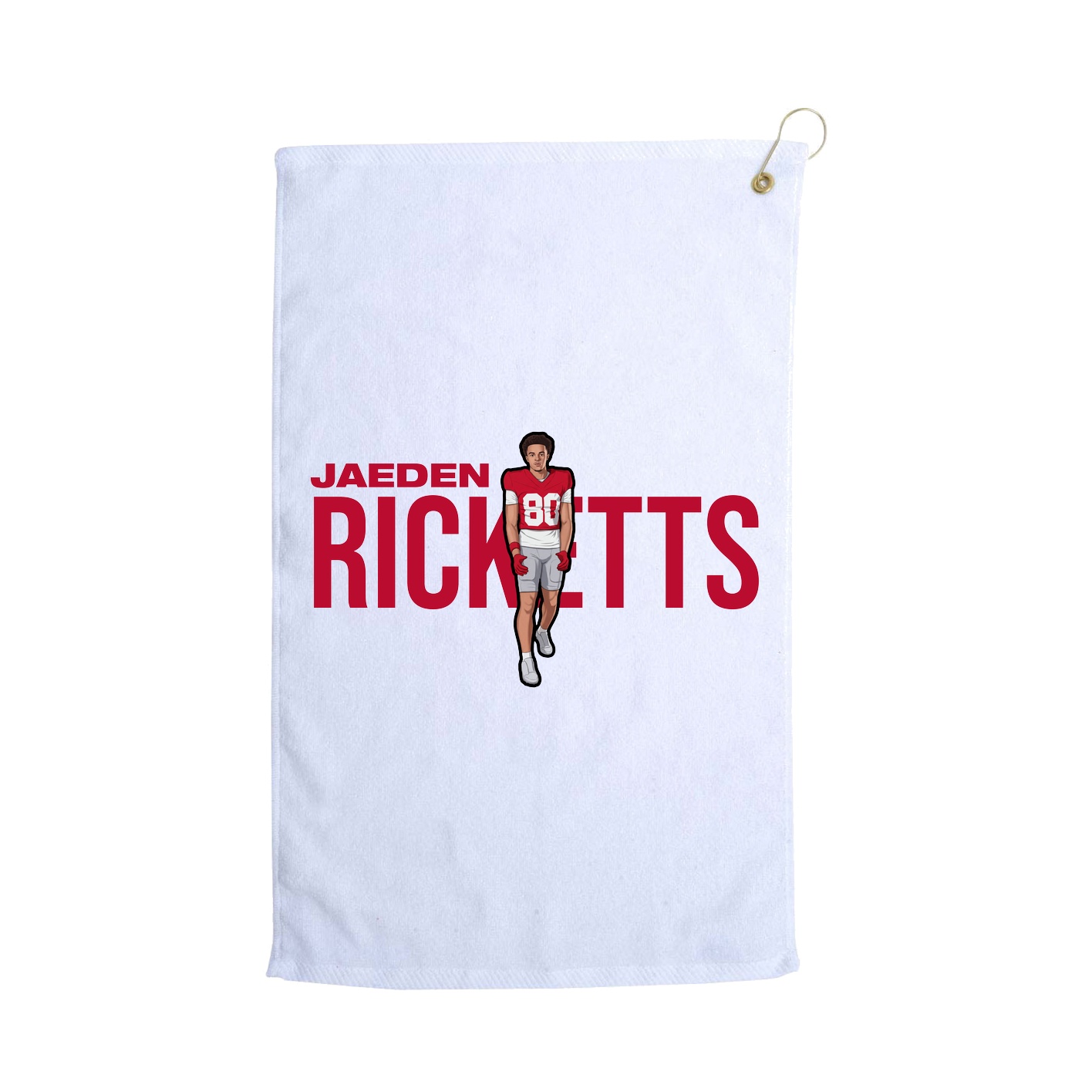 Golf Towel — Player Name in White