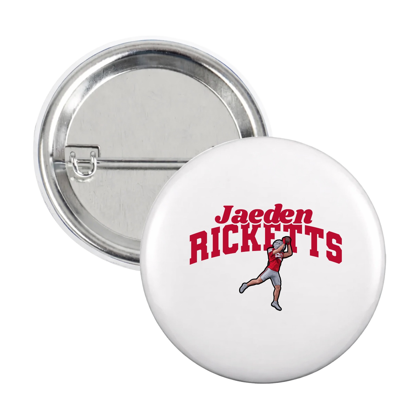 Game Day Button — Signature Arch in White