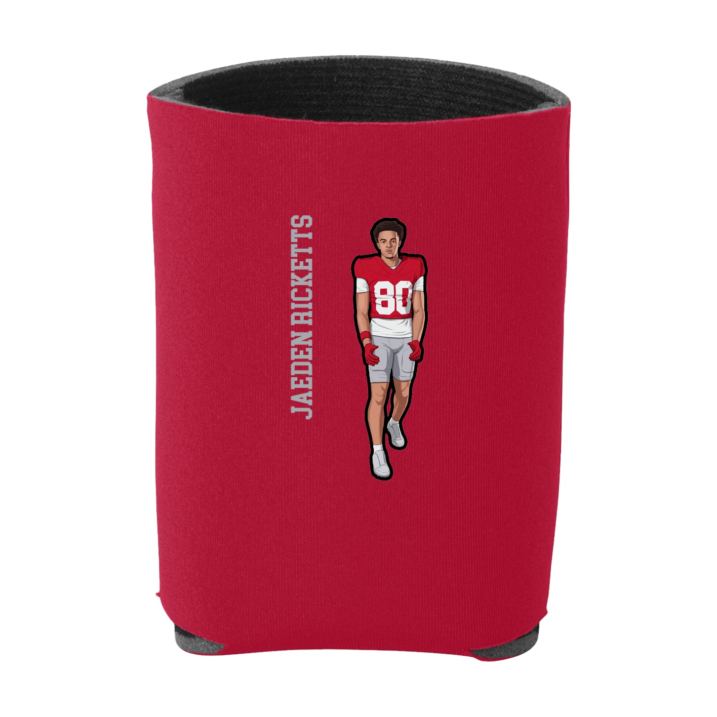 Can Holder — Name Vertical in Red