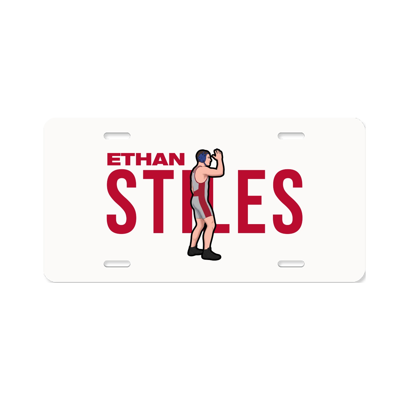 License Plate — Player Name in Classic