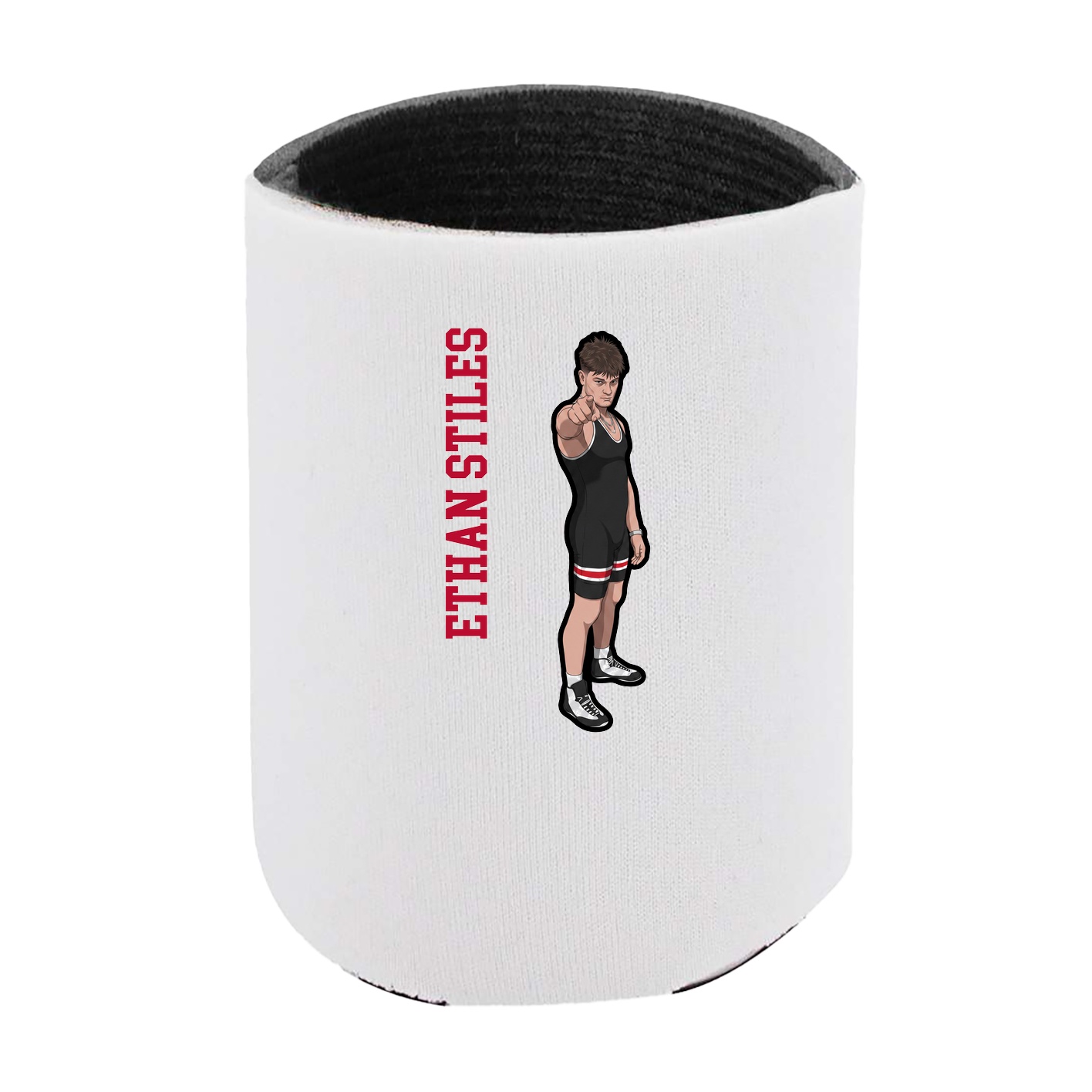 Can Holder — Name Vertical in White