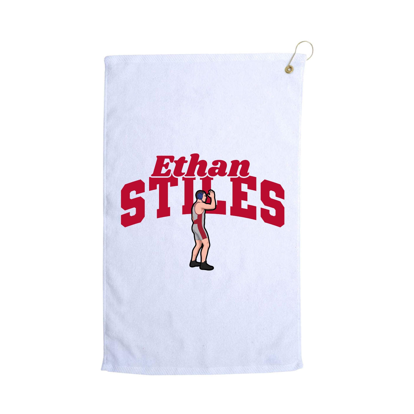 Golf Towel — Signature Arch in White