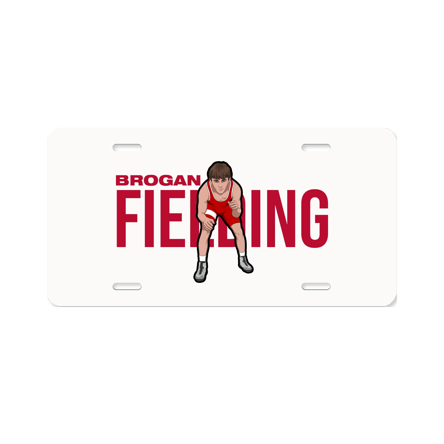 License Plate — Player Name in Classic