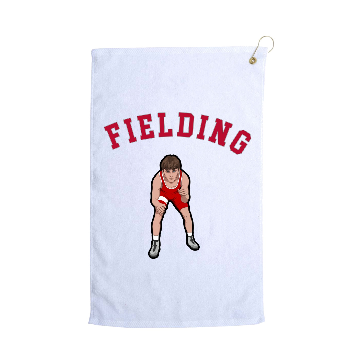 Golf Towel — Shirsey Arch in White