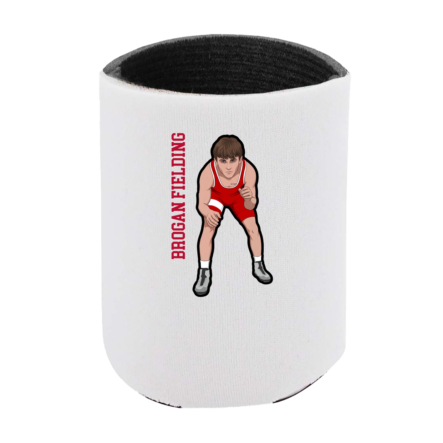 Can Holder — Name Vertical in White