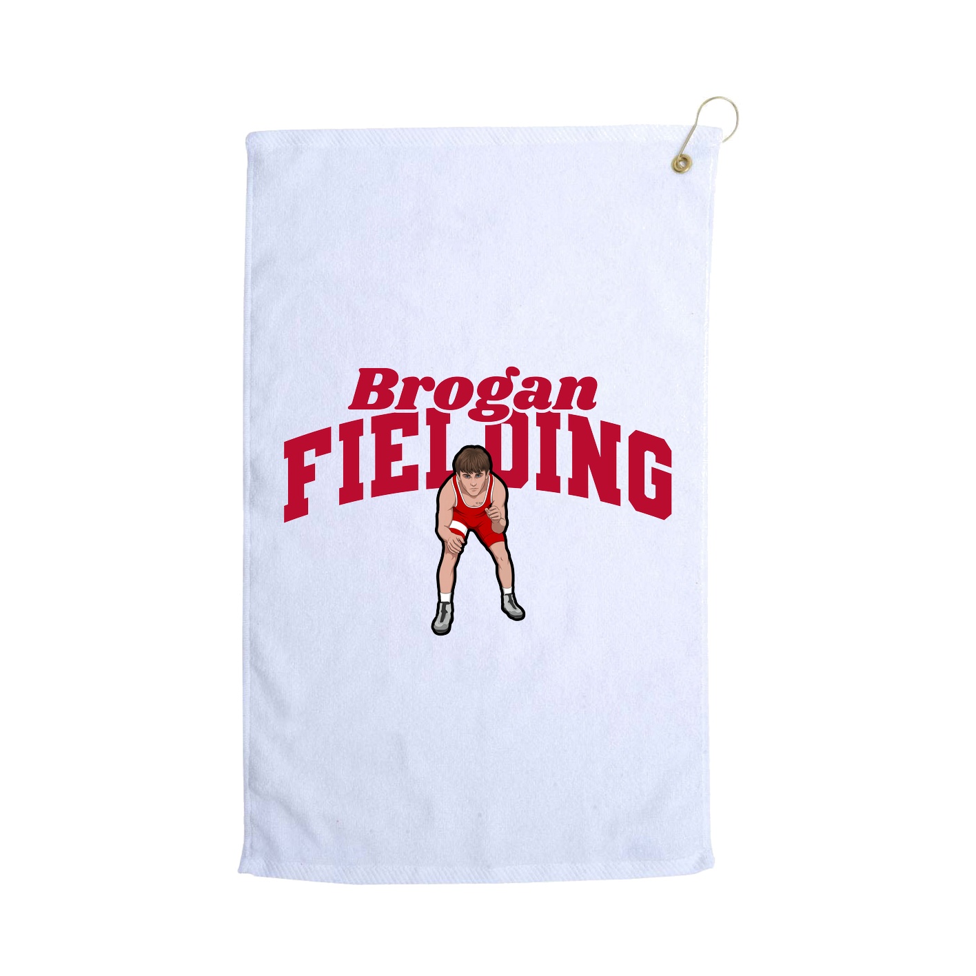 Golf Towel — Signature Arch in White
