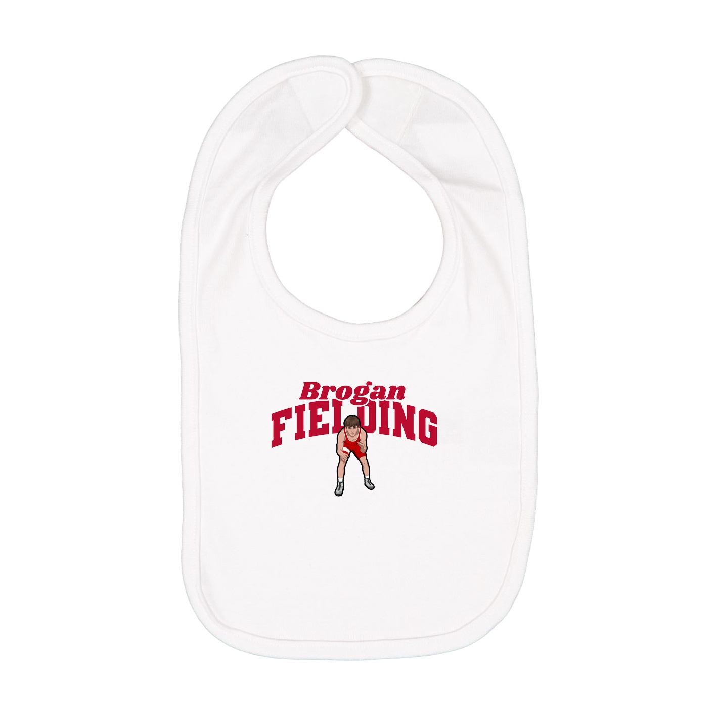 Infant Bib — Signature Arch in White