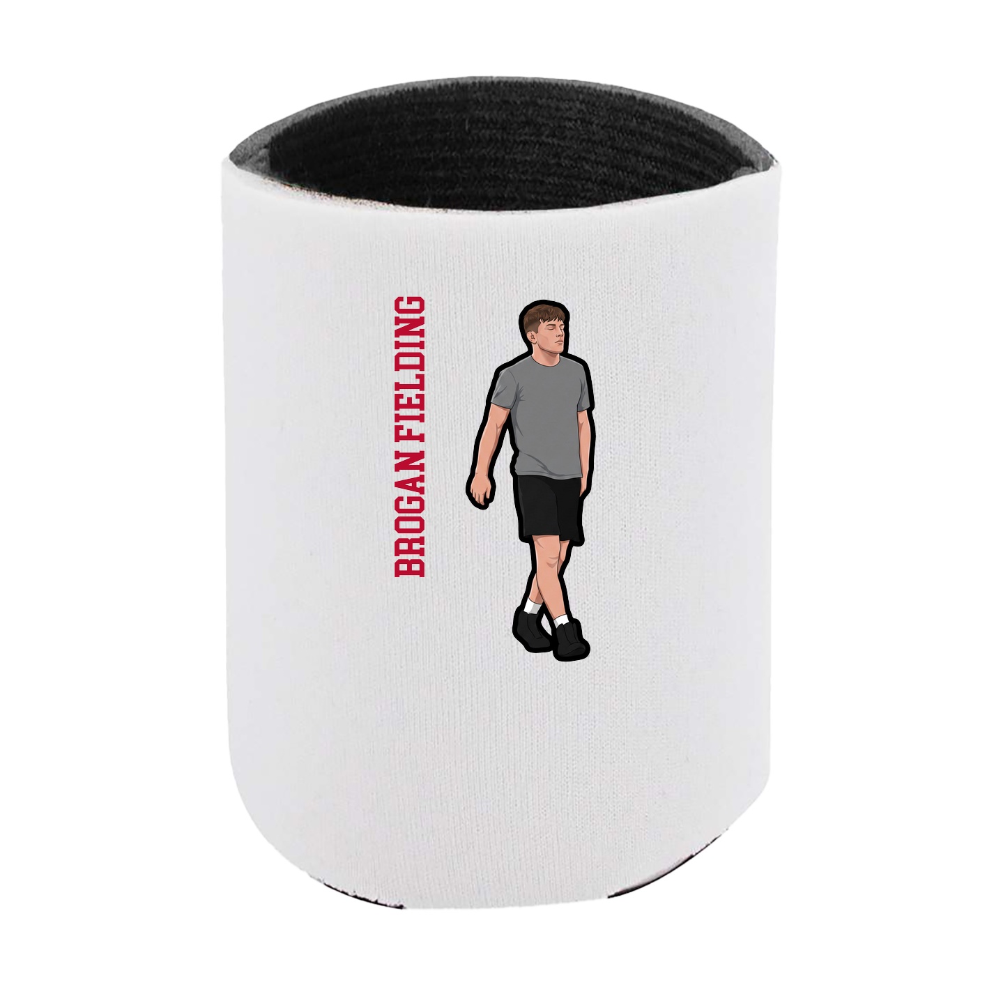 Can Holder — Name Vertical in White