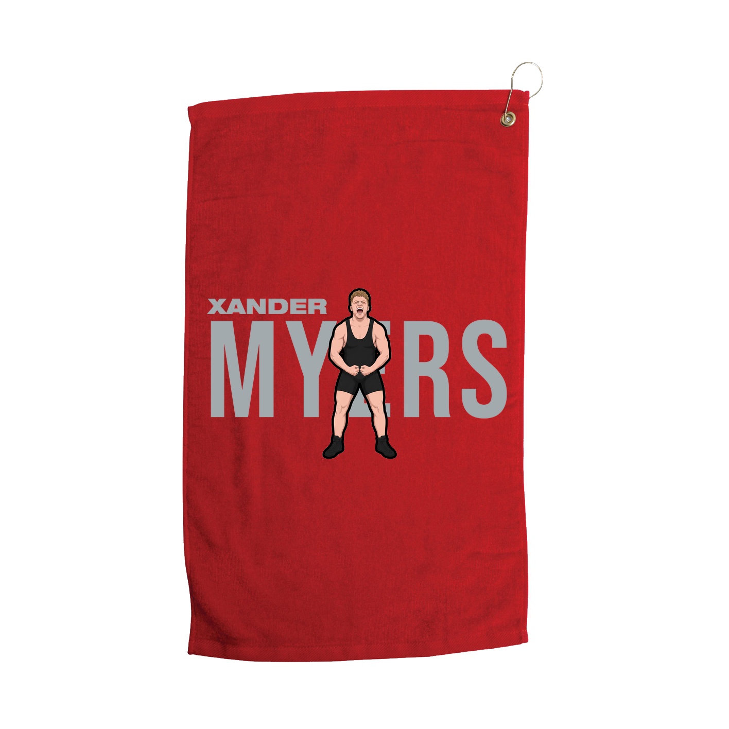 Golf Towel — Player Name in Red