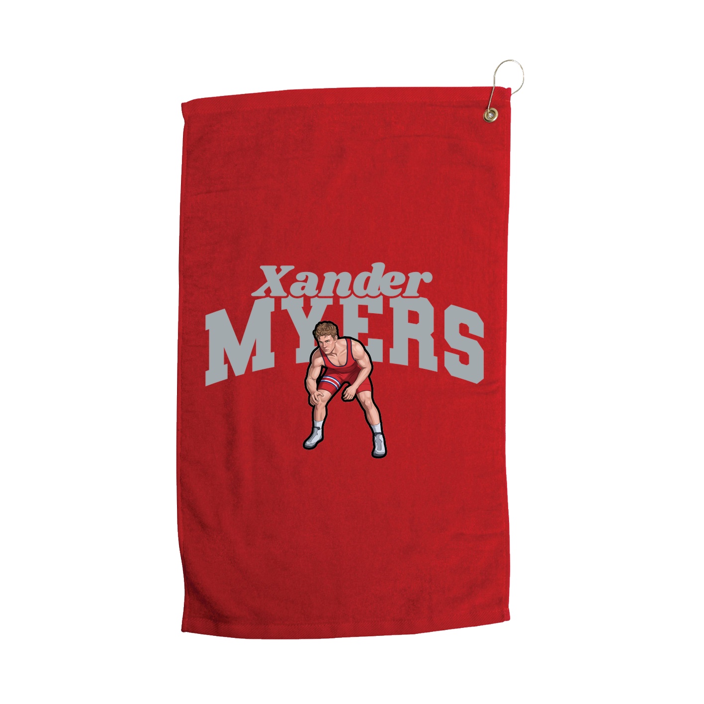 Golf Towel — Signature Arch in Red
