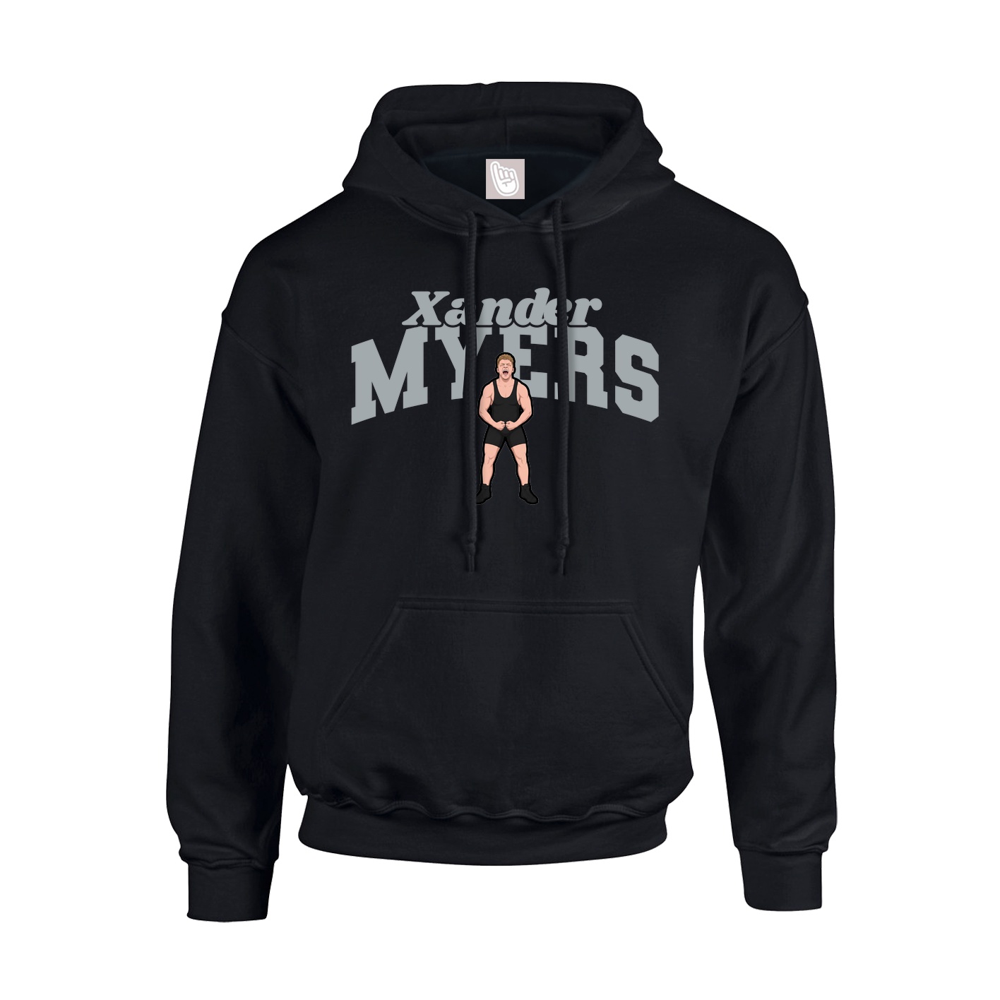 Youth Hoodie — Signature Arch in Black