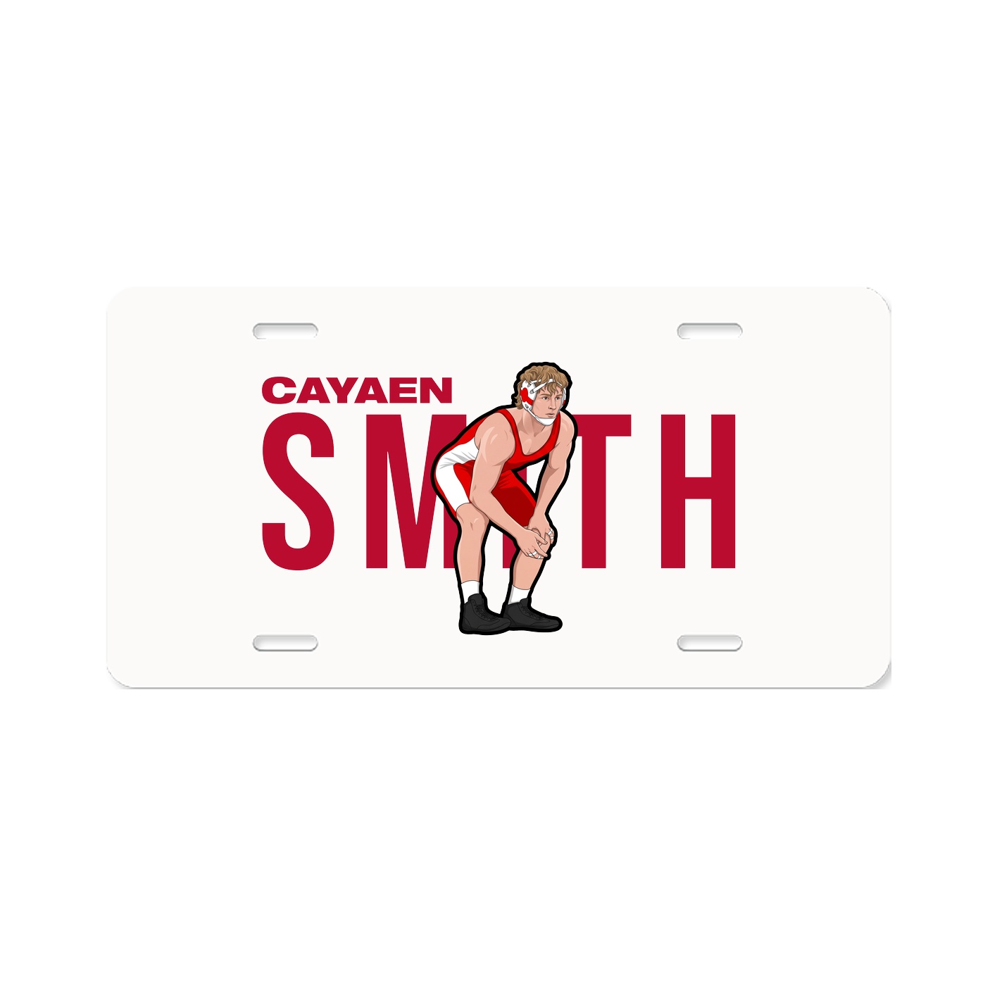 License Plate — Player Name in Classic