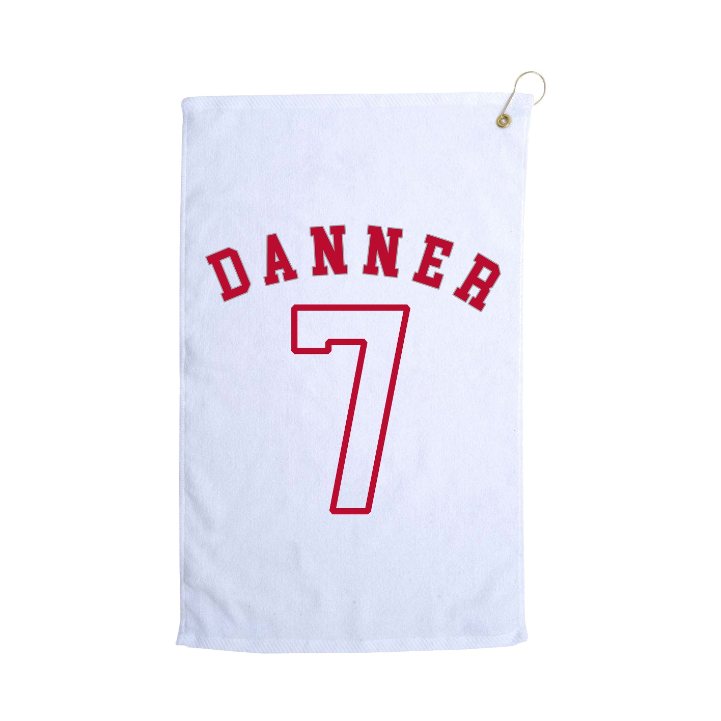 Golf Towel — Shirsey Arch in White