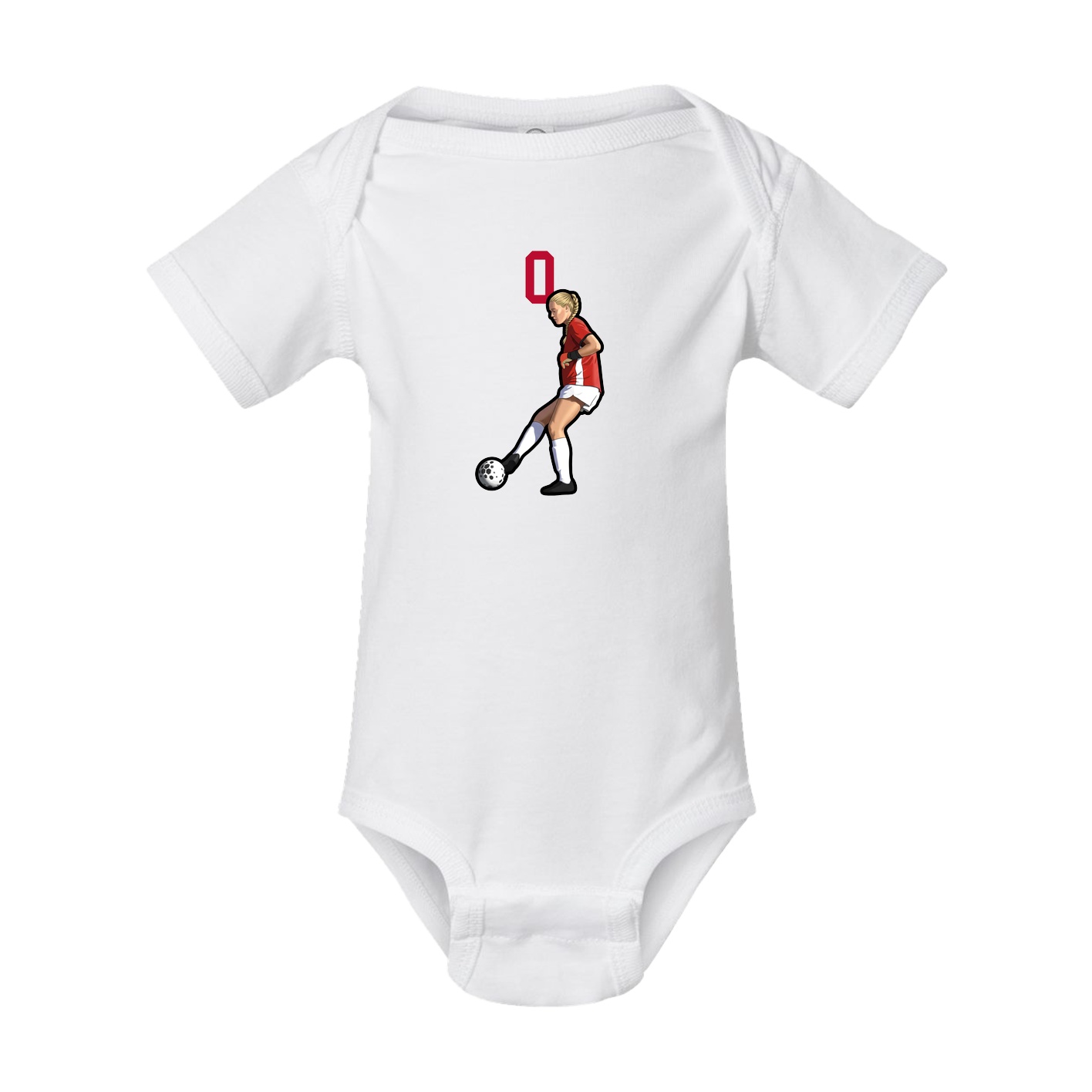 Baby Onesie — Number Top in White