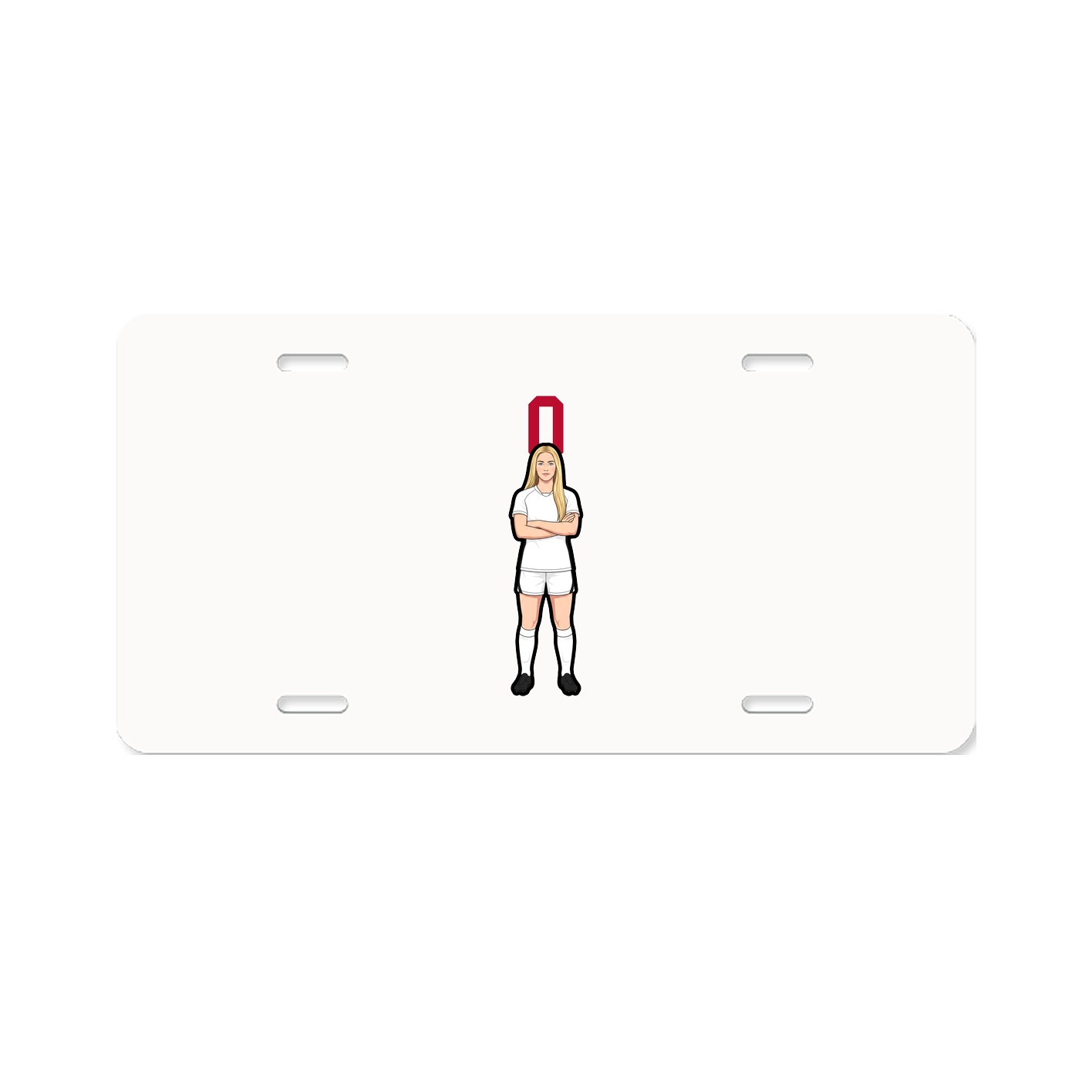 License Plate — Number Top in Classic
