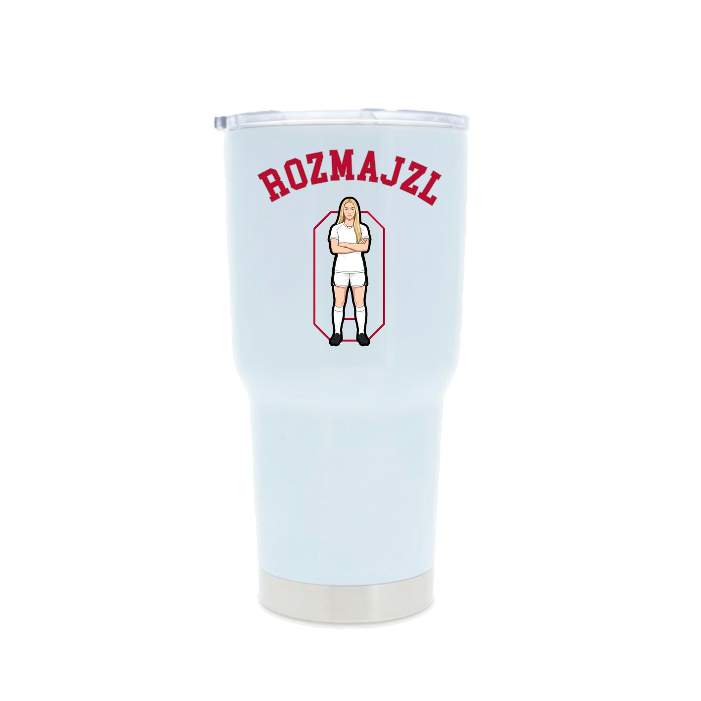 30oz Stainless Steel Tumbler — Shirsey Arch in White