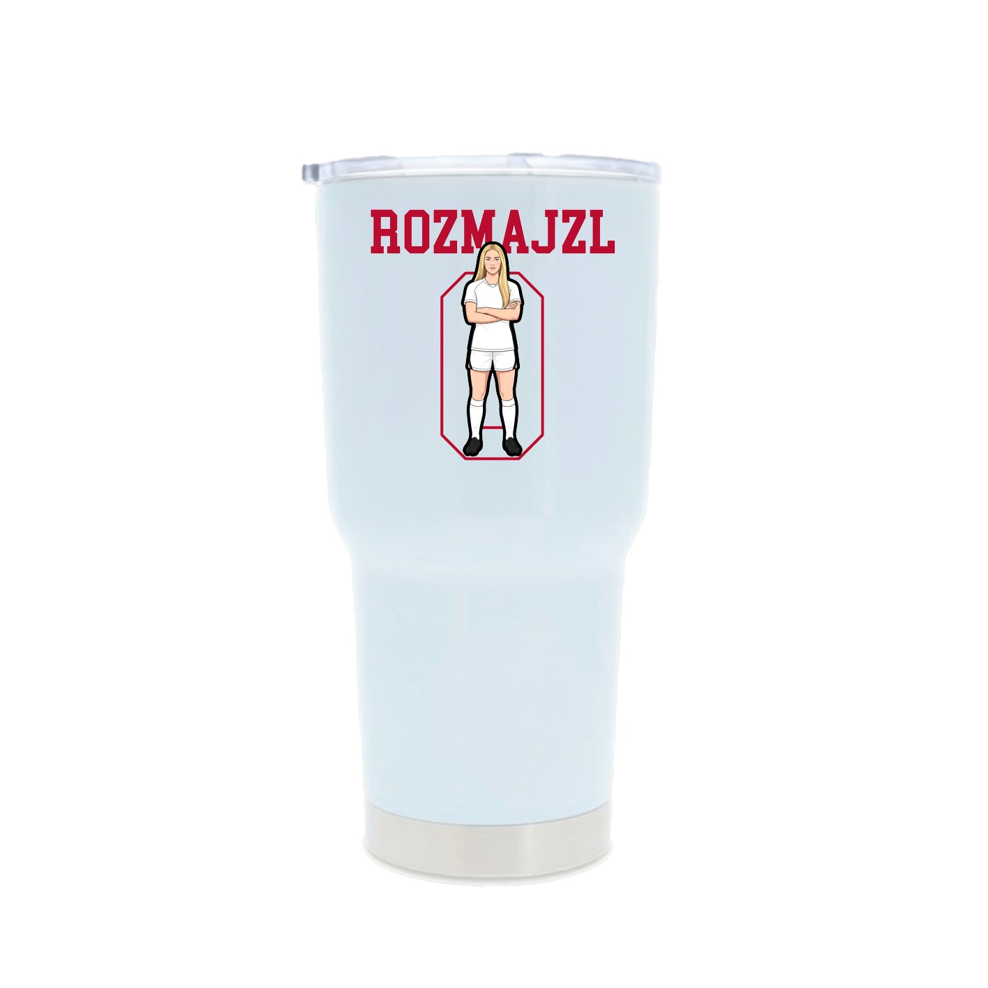 30oz Stainless Steel Tumbler — Shirsey in White
