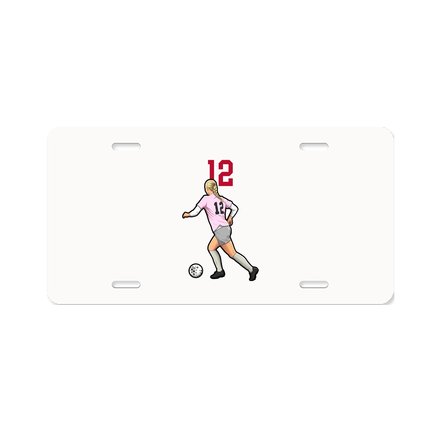 License Plate — Number Top in Classic