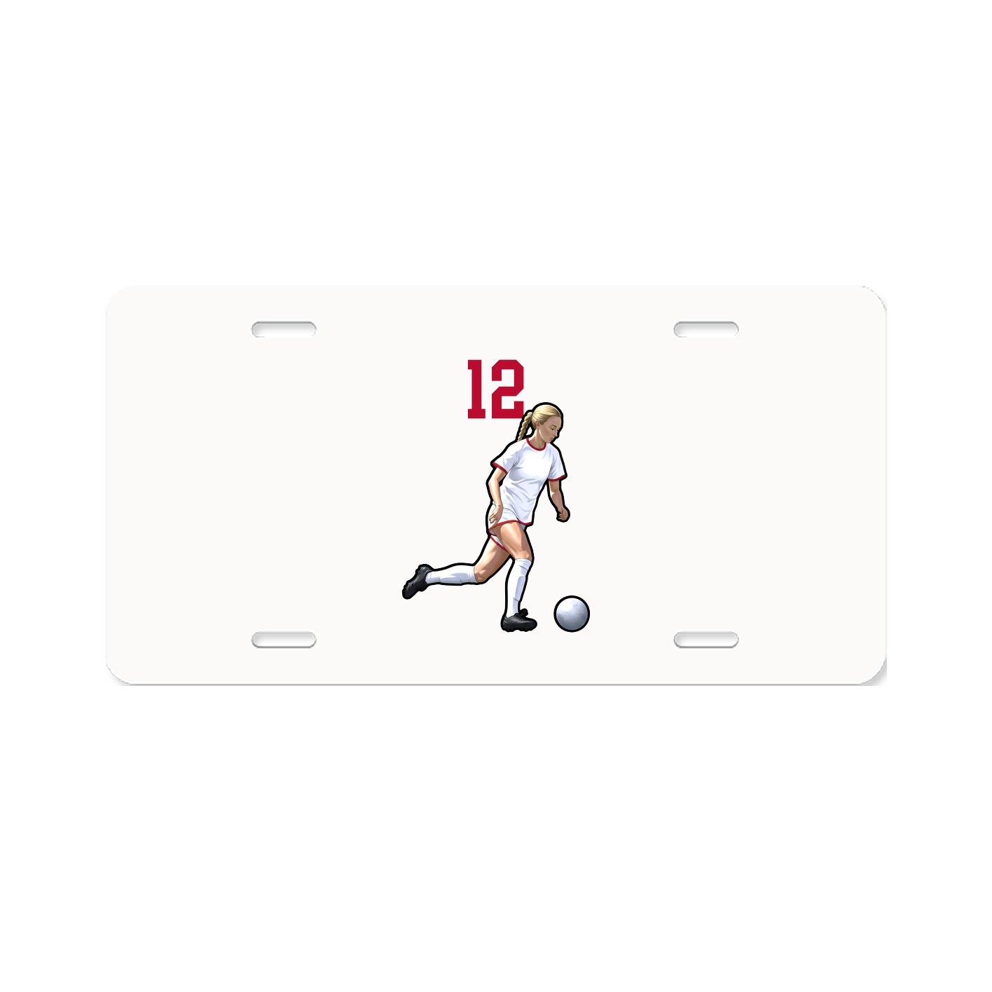 License Plate — Number Top in Classic